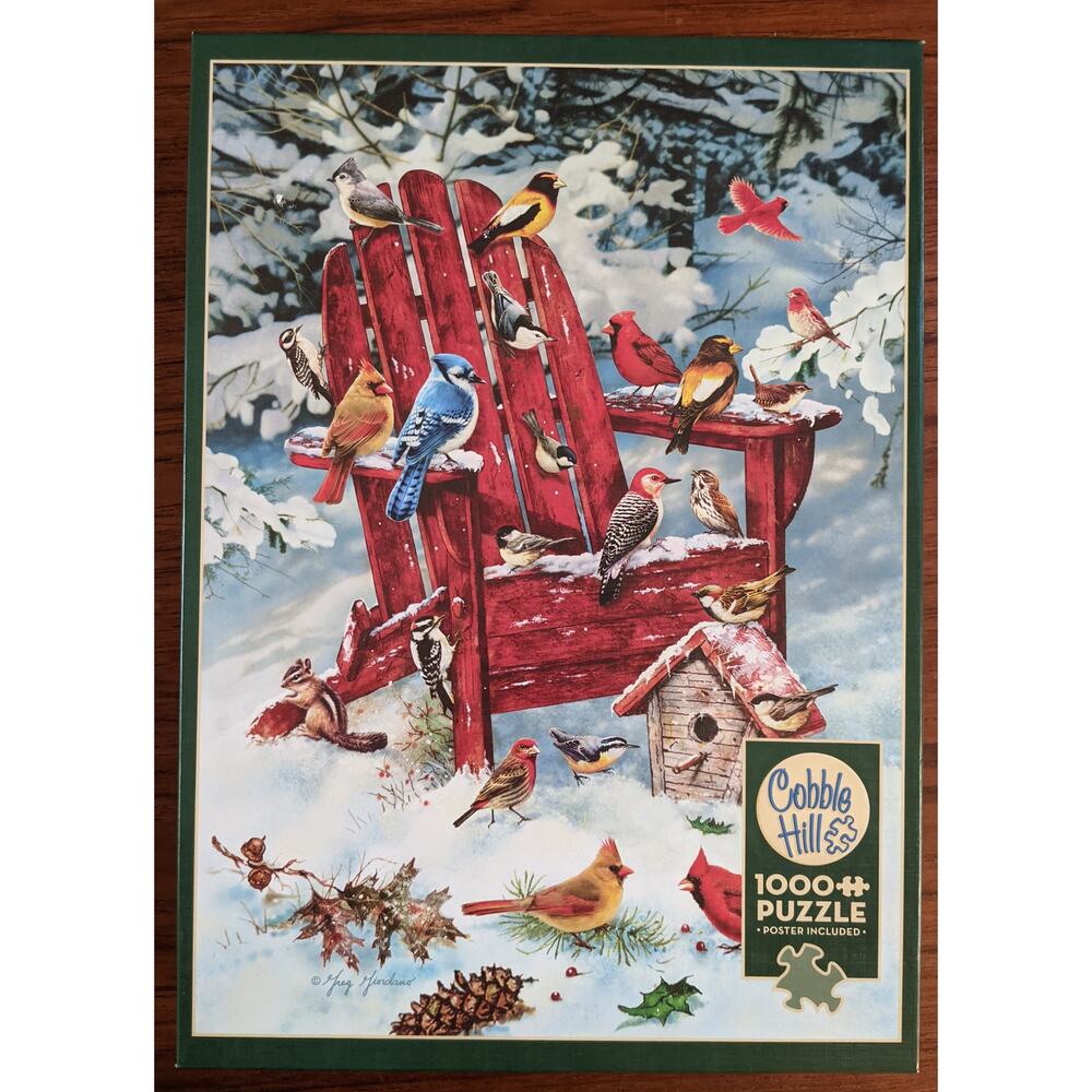 1000 Pc Jigsaw Puzzle Adirondack Birds Cobble Hill